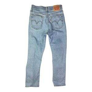 Levi's Size 27 Wedgie Straight Blue Jeans Button Fly